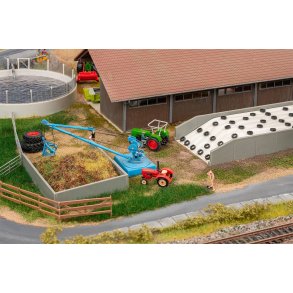 Faller HO 130678 Ensilageklemme og g�dningsbunke med kran 