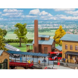 Faller HO 131386 keddelhus. &lrm;Dimensioner:&lrm; 188 x 120 x 180 mm.