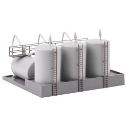 Faller HO 131387 tank lager Dimensioner: 116 x 100 x 57 mm.