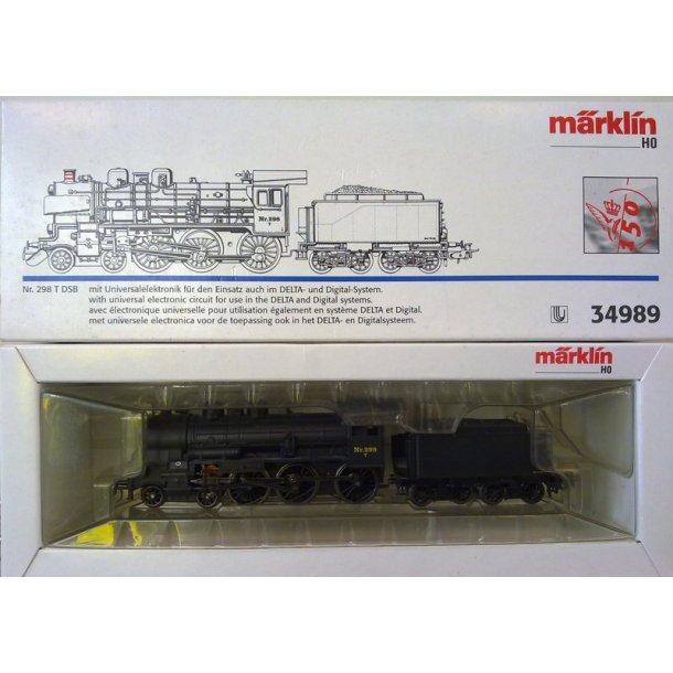 Mrklin 34989 DSB damplok T 298 med delta