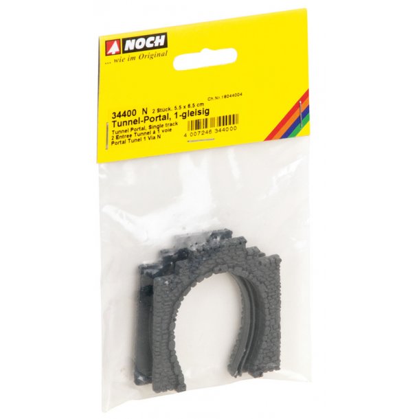 Noch 34400 spor N tunnel portal en vejs 5,5 x 6,5 cm.