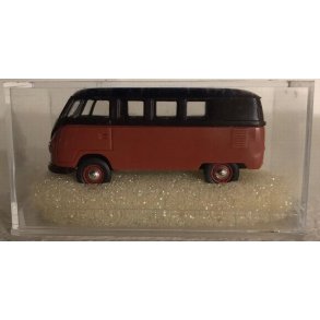 Brekina HO 31834 VW bus T 1B orange/sort