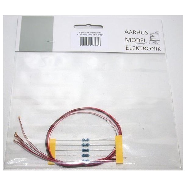 AME 0014 3 v LED varm hvid 5 stk. Pakke