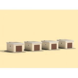 Auhagen 14463 spor N 4 garager 65 x 48 x 25 mm.