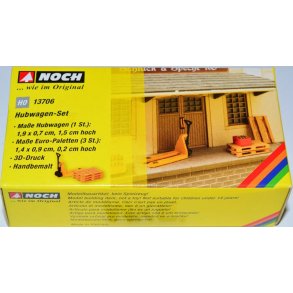 Noch HO 13706 st med pallevogn og paller