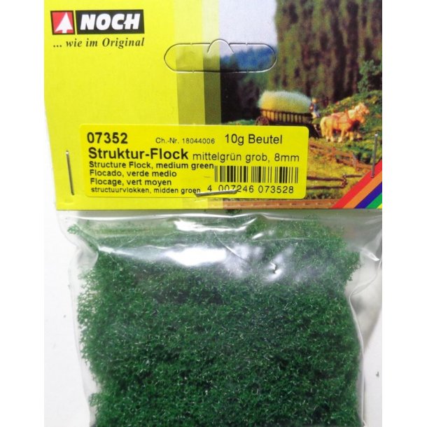 Noch alle str. 07352 Flocken medium grn grov 8 mm. Hj 10 gram