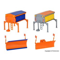 Kibri HO 15013 Sprederstruktur og sneplov 2 styk