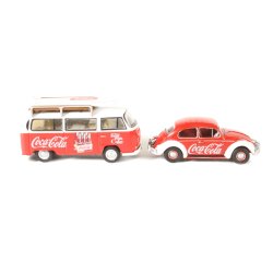 Oxford Diecast 76SET60CC 3 Piece VW Set Coca Cola