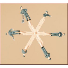 Auhagen HO 21715 malet lokomotivfrer 6 stk.  