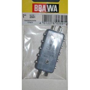 Brawa 2591 fordeller plade med 5 huller