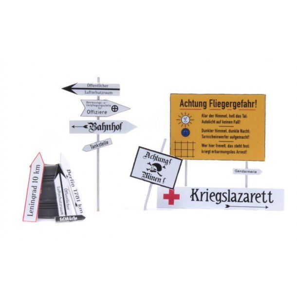 Artitec HO 387.354 German street signs 1940-1945