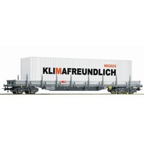 Roco HO 76991 SBB k�pskinnevogn med container 