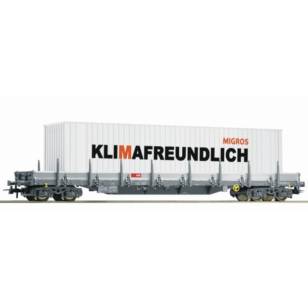 Roco HO 76991 SBB kpskinnevogn med container 