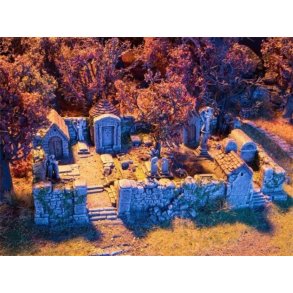 Noch HO 58585 Horor kirkegård færdig model