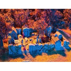 Noch HO 58585 Horor kirkeg&aring;rd f&aelig;rdig model