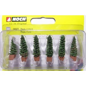Noch HO 14021 thuja 6 stk. 27 mm. Hj