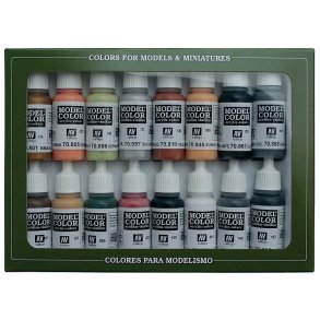 Vallejo farver 70107 st 16 x 17 ml. Tyske farver WW II 