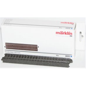 M�rklin 24172 Lige l�ngde 171,7 mm. 10 stk. �ske