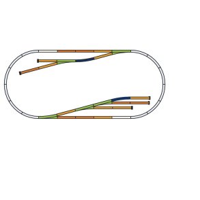 Piko HO 55330 skinnes�t godsbaneg�rd