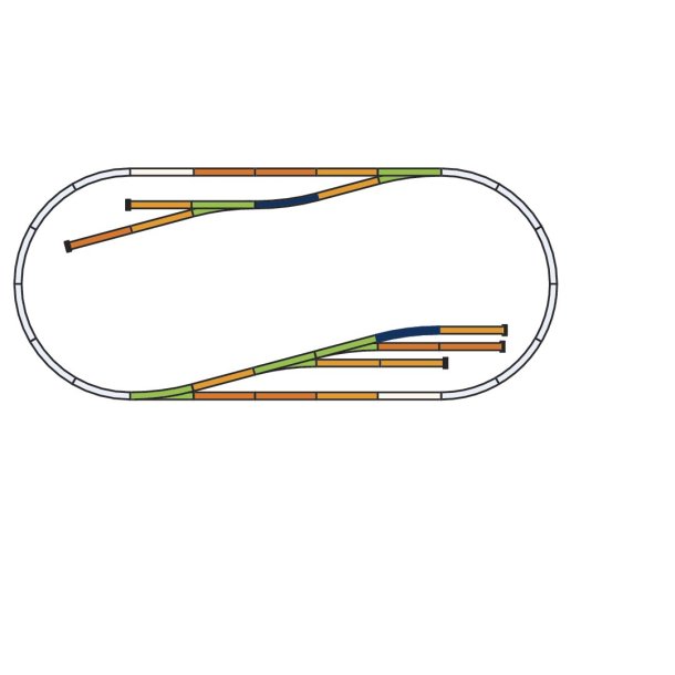 Piko HO 55330 skinnes�t godsbaneg�rd