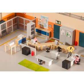 Faller HO 180454 st med Kontorudstyr