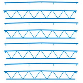 Faller HO 180885 ‎   4 Truss bjlker, Goldbeck‎