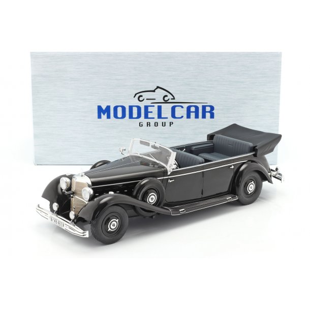 Modelcar Group MCG 18207 Mercedes-Benz 770 (W150) Cabriolet rgang 1938. Scala 1:18 metal bygget sor