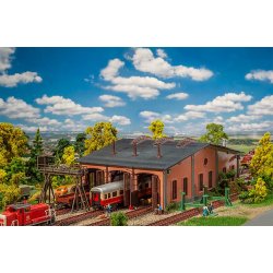 Faller HO 190069 &lrm;Action st vogn hal med tilbehr&lrm;