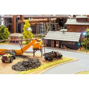 Faller HO 191841 Opbevaringsskur med transportb�nd. 172 x 95 x 71 mm, 199 x 60 x 65 mm