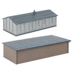 Faller HO 191842 Kaserner med kulskur 150 x 72 x 52 mm, 188 x 92 x 44 mm