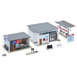 Faller HO 191843 Tankstation med bilvask 100 x 95 x 49 mm, 85 x 65 x 39 mm, 84 x 45 x 50 mm