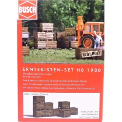 Busch HO 1980 H�stkasse s�t. Ti kasser lavet af �gte tr� til landbrug og industri