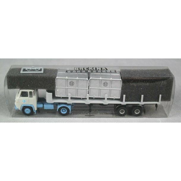 Brekina HO 85174  Scania LB 76 SLAB med SJ container 