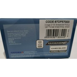 Oxford HO 87DP57003 Dodge D100 Sweptside Pickup 1957