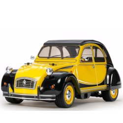 Tamiya 58655 RC Citroen 2CV Charleston som byggest. Scala 1:10