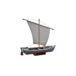 Turk Modell 203A SANDAL sejlbd trbyggest Produktml: 17,7 x 16 x 5,3 cm. Skala 1:35