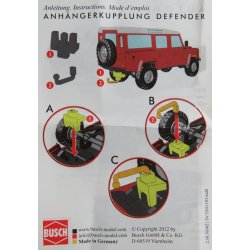 Busch HO 50327 Land Rover Defender (1983) Rolls Royce Betriebsfeuerwehr. Nyhed 2023 