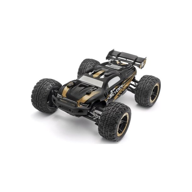 Blackzon 540103 RC Slyder 4WD elektrisk Monster Truck guld skala 1:16