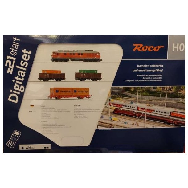 Roco HO 5110003 z21 DB AG digital DCC startst med diesellok BR 232 med godsvogne