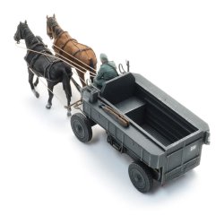 Artitec HO 6870737HF.7 Stlfeltvogn med heste + figur. Frdig model