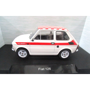 Modelcar Group MCG 18325 Fiat 126 Abarth Look White rgang 1972 Skala 1:18