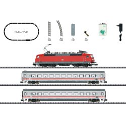 Minitrix 11150 spor N DB AG analog startst "InterCity" Med E-Lok BR 120 og 2 personvogne 2 kl.