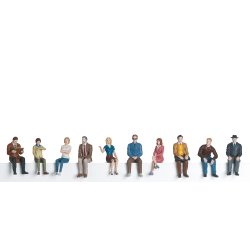 Mrklin 56409 spor 1 figurst 10 forskellige siddende rejsende. Lavet af metal.