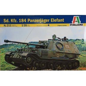 Italeri 211 SD.KFZ.184 PANZERJAGER ELEFANT Scala 1:35 byggest