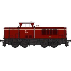 Heljan 21512 LJ MAK 650D diesellokomotiv M 33 fra Lollandsbanen. Digital til AC