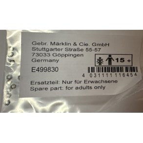 M�rklin E499830 reservedel m�trik M1,6  pose med 10 stk. 