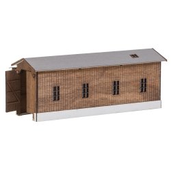 Faller 222167 spor N remiese Oberharmersbach. Laserskret model