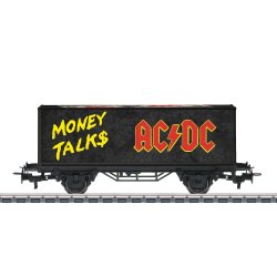 M�rklin 48432 Containervogn i det velkendte seddeldesign til AC/DC Single Moneytalks fra 1990. Nyhed 2026. P� lager d.10.9.26