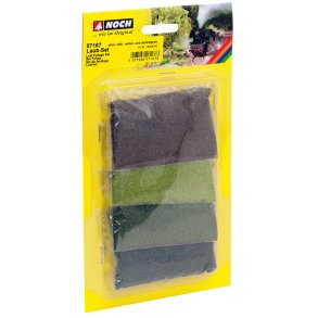 Noch 07167  Blade-st oliven, lys grn, medium grn, mrk grn 14 gram pr. Farve