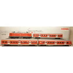 Mrklin 26507 DB AG E-Lok BR 143 S banetogst med styrvogn og indvendig belysning samt strmfrende